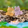thumbnail image 5 of LAMIRO 20Pcs Resin Frogs Cute Glow in The Dark Frog Miniature Figurines Animals Model Fairy Garden Miniature Moss Landscape DIY Crafts Ornament Accessories for Home Décor, 5 of 7