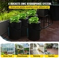 thumbnail image 2 of KFFKFF 5 Gallon 4 Buckets DWC Hydroponic System Deep Water Culture Growing Bucket, Hydroponics Grow Kit with Pump, 2 of 9