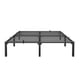 thumbnail image 5 of Yeshouse estructura de cama de metal negro de alta resistencia, plataforma ultrarresistente con gran capacidad de carga, fácil instalación, estable y silenciosa, no necesita base adicional, 5 of 6