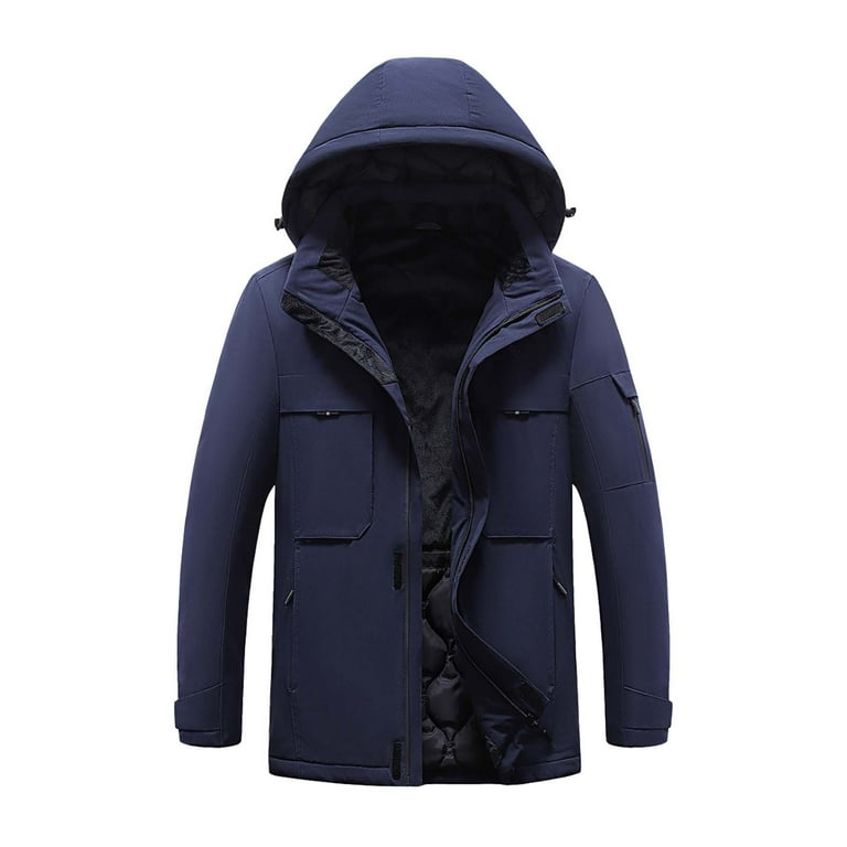 BELLZELY Winter Jackets for Men Clearance Outdoor Warm Clothing Heated for  Riding Skiing Fishing Charging Via Heated Coat 