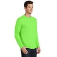 thumbnail image 4 of Port & Company Long Sleeve Fan Favorite Tee-M (Flash Green), 4 of 6