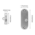 thumbnail image 3 of 2 piezas de cerradura de puerta de granero, pestillos de puerta corrediza, pestillos de puerta de 90 grados, pestillos de puerta que se abren hacia afuera, 3 of 6