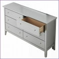thumbnail image 2 of Dressers, Modern Silver Champagne Spacious Dresser | 36"H x 59"W x 16"D | Champagne | Particle Board, 2 of 6