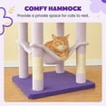 thumbnail image 3 of MWPO 63.8" Multi-Level Cat Tree with Condo and Scratching Post Tower, Purple, 3 of 9