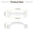 thumbnail image 2 of Uxcell 8Pcs 2.83" Gate Handle with Screw for Kitchen Closet Door, White, 2 of 6