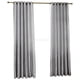 thumbnail image 5 of 2x Ranura / Satinado Cortinas De Ventana Para El Patio Sala De Dormitorio Decoración Grey Grommet_S Soledad Cortina opaca de la puerta de la ventana, 5 of 10