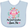 thumbnail image 3 of Inktastic My Great Grandma Loves Me Owl Girls Baby Bib, 3 of 4