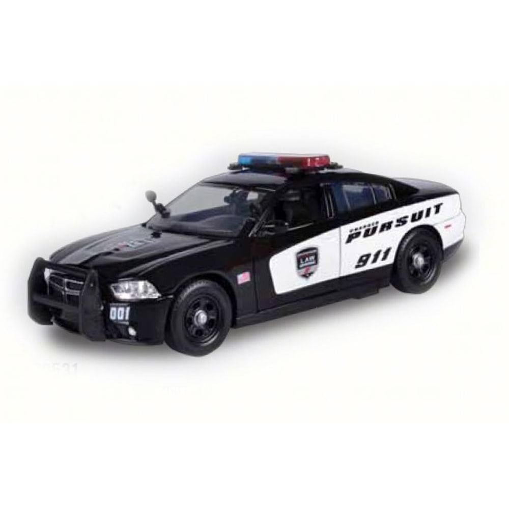 2011 Dodge Charger Pursuit Police with Realistic Light and Sound, Black