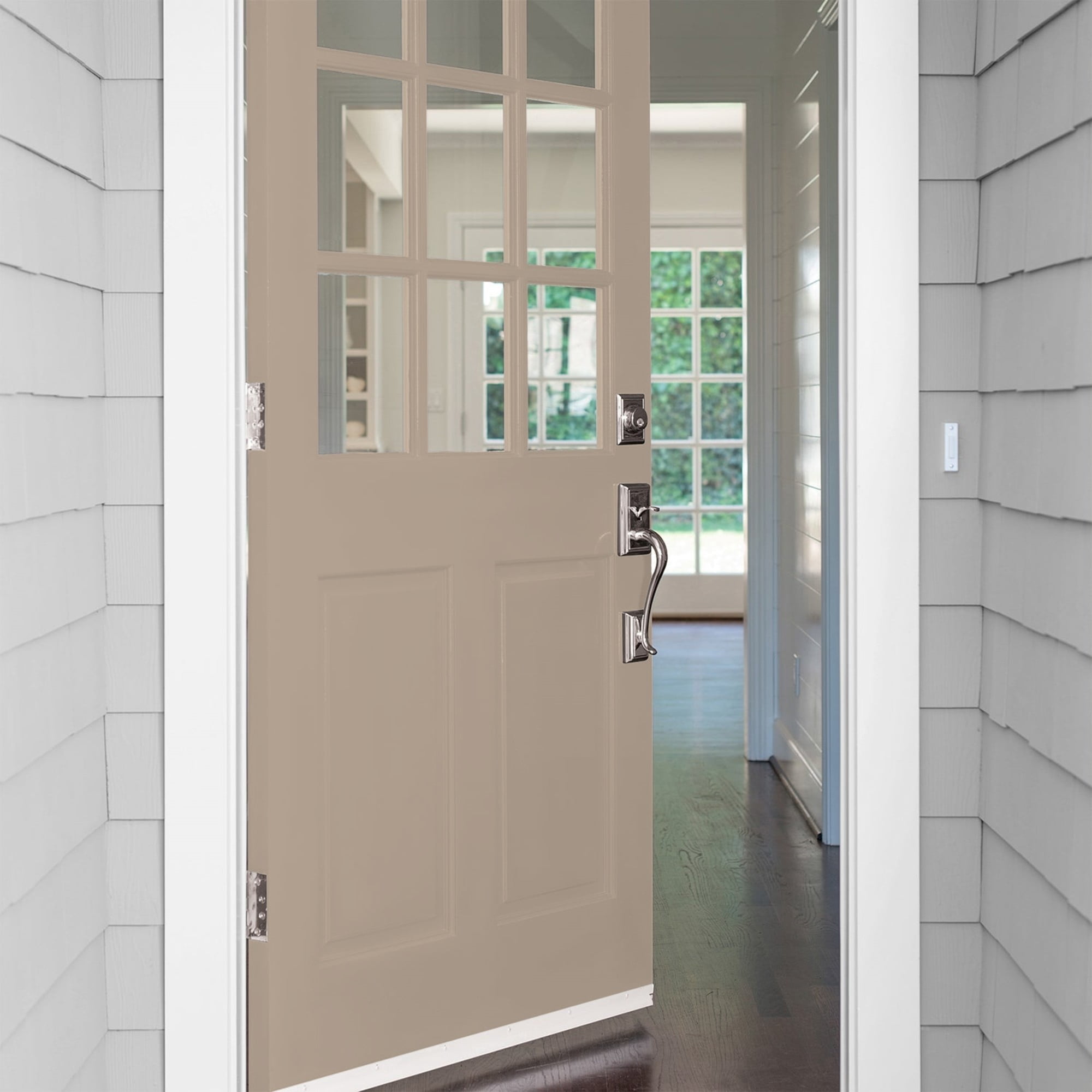 Glidden High Endurance Plus Cuppa Coffee Satin Exterior Paint and Primer, 1 Quart