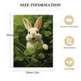 thumbnail image 2 of PIKWEEK  Rabbit Cartoon Oil Painting, Cute Rabbit Poster, Kids Room Canvas Wall Decor, Rabbit Wall Art Living Room Posters Bedroom Painting, 2 of 5