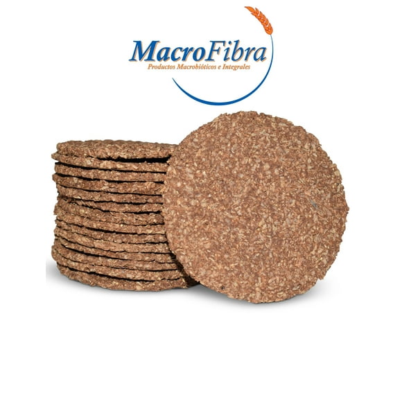 Galleta Cocoa Tostis Salvado Macrofibra Integral sin Azucar Vegano Macrobiotico E Integral 3 Botes c/15 Pzas