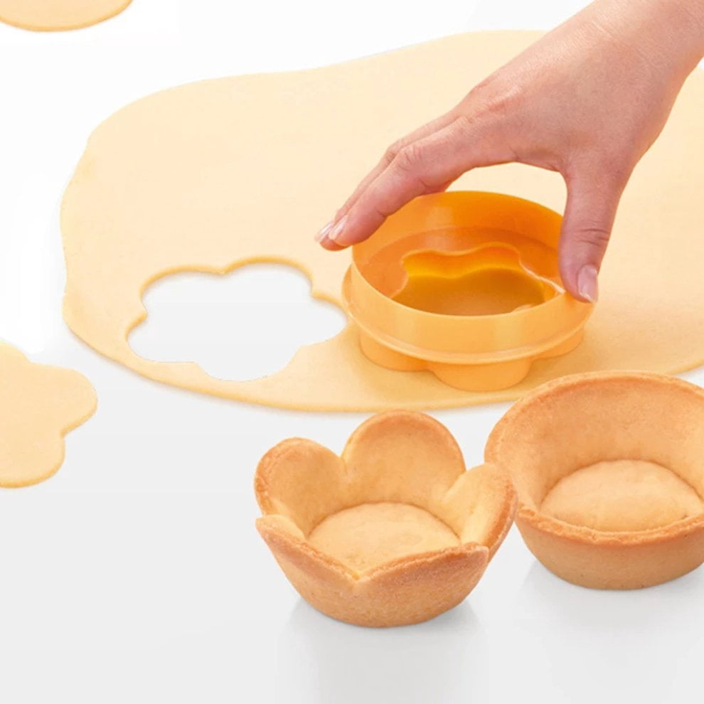Non-Stick Tart Shell Molds & Cutter Set - Food Safe Reusable Baking Tool For Egg Tarts & Pastries - View #7