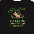 thumbnail image 4 of Inktastic Vintage Adventure is Calling and I Must Go with Moose Boys or Girls Long Sleeve Toddler T-Shirt, 4 of 5