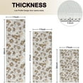 thumbnail image 4 of Beige Daisy Pattern Kitchen Rugs Sets Of 3,Kitchen Runner Rugs Non Skid Washable,Decorative Kitchen Floor Mats for Kitchen,Sink,Laundry,17"x30"+ 17"x47" + 17"x59", 4 of 6