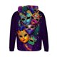 thumbnail image 4 of Sudadera con capucha para hombre, estilo casual, con cuello redondo, estampado, manga larga, blusa de poliéster, 4 of 5