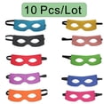 thumbnail image 1 of Lote de 10 antifaces de fieltro cuadrados para Halloween, para juegos entre padres e hijos, para adultos y niños, accesorios de cosplay de misterio de mascarada., 1 of 6