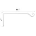 thumbnail image 1 of Cesta de flores de 10 pulgadas, gancho para maceta, soporte para plantas colgantes, gancho para lámpara de pared, gancho recto para comedero de pájaros, gancho de pared de hierro forjado, 1 of 6
