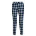 thumbnail image 2 of jsaierl Men's Plaid Printed Dress Pants Slim Fit Stretch Tapered Pant Casual Skinny Pencil Pants Button Business Trousers Fashion Hippie Regular Fit Fall Winter Outdoor Casual Long Pants, 2 of 4