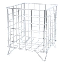 COSMOBETTY 1Pack Organizer for Kitchen Silver Iron Storage for Houseowners