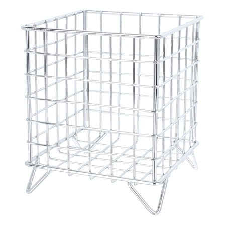 COSMOBETTY 1Pack Organizer for Kitchen Silver Iron Storage for Houseowners