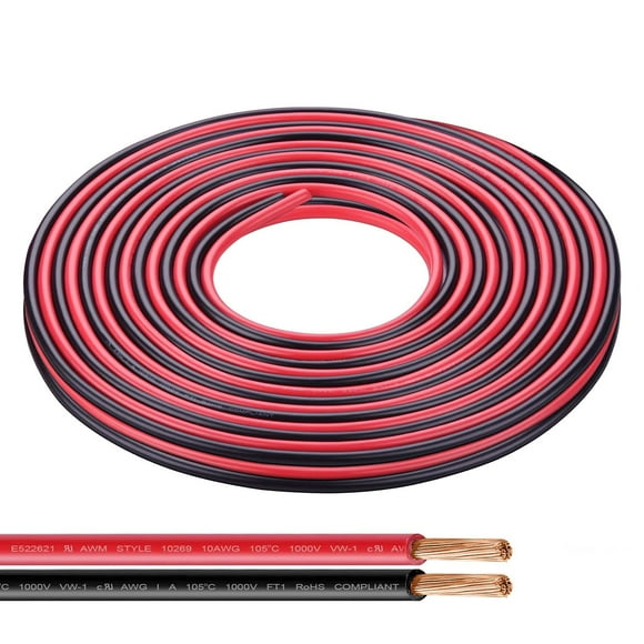 Cable eléctrico iGreely Flexible 10 AWG 9,14 metros trenzado