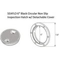 thumbnail image 2 of SEAFLO Marine Circular Non-Slip Screw Out Deck Plate Inspection Access Hatch 4"/6"/8" White/Black/Tan (6", TAN), 2 of 5