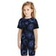 thumbnail image 5 of Balery Blue-Purple Raspberries Conjunto de Pijama Infantil de Manga Corta con Estampado – Ropa de Dormir de Algodón Suave-3X-Large, 5 of 5