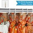 thumbnail image 3 of Gelasgo Fall Pumpkin Shower Curtain Polyester Fabric Waterproof Bathroom Curtains 72x72 Inch Thanksgiving Autumn Maple Leaves Decor, 3 of 5