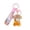 Pink, variant on Acrylic Liquid Keychain Football Theme Jersey Shape Pendant with Floating Ball and Sequins 5ml Bag Charm with Strap