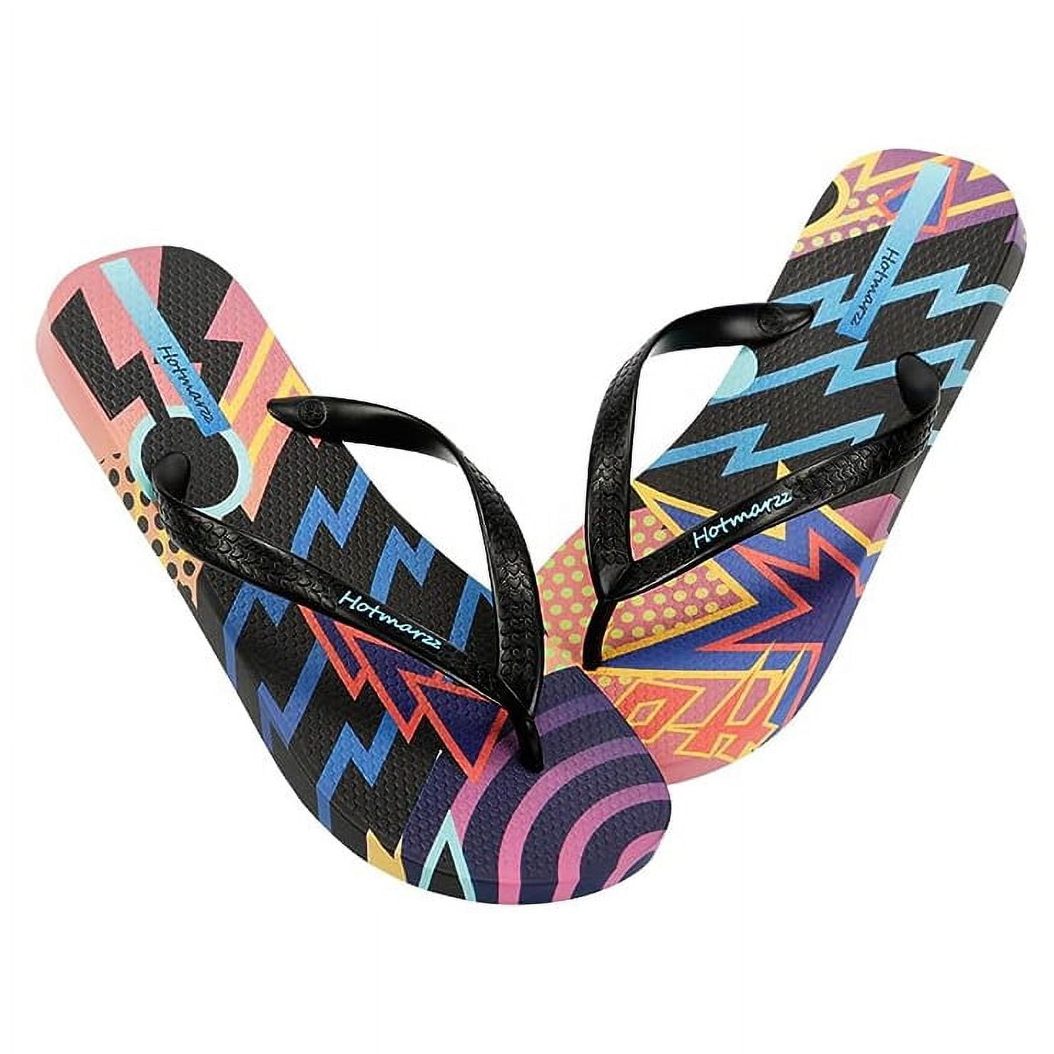 Hotmarzz Men's Flip Flops Patterns and Prints Summer Sandals Beach Slippers  Size 10 - Walmart.com