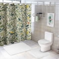 thumbnail image 7 of Orinice Lemon Tree Floral Bird Shower Curtain,Botanical Aesthetic Shower Curtain Sets for Bathroom with 12 Hooks,Vintage Decorative Curtain for Women Girls Waterproof Bathroom Curtain, 69x72, 7 of 7