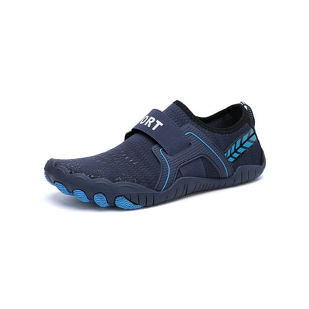 

Lacyhop Unisex Beach Shoe Slip On Water Shoes Barefoot Aqua Socks Hiking Anti-Slip Flats Comfort Quick Dry Dark Blue 6