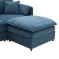 thumbnail image 2 of MAYEERTY 134x66" Chenille Modular Sectional Sofa - U-Shaped 6-Seat Sleeper with Double Cushions/Ottomans, Oversized Indoor Furniture for Living Room, 3 Colors, 2 of 19
