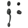 thumbnail image 2 of Schlage F60PLYXGEO622 Entrance Handleset, Matte Black, 2 of 2