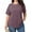 Blouses-Purple, variant on Gamivast Womens Plus Size Tops Short Sleeve Knit Tunic Shirts Loose Crew Neck Drop Shoulder Casual Blouse Comfy Curved Hem Solid Color Sweatshirts