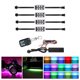 thumbnail image 1 of de tirarere LED RGB para motocicleta | multicolor con mando inteligente | Compatible con vehículos todoterreno de Scooter Tira de luz 4x Hugo Luz de freno inteligente, 1 of 10
