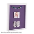 thumbnail image 2 of ArtToFrames 22x28 Inch Shadow Box Picture Frame, with a Satin White 1 Wide Shadowbox frame and Grape Mat Backing (4655), 2 of 7