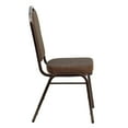 thumbnail image 5 of Flash Furniture 4 Pack HERCULES Series Crown Back Stacking Banquet Chair in Brown Patterned Fabric - Copper Vein Frame, 5 of 7