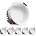 thumbnail image 1 of 5 x LED Recessed Spotlight, 8W Spotlight, CRI90,700LM, Cool White 6000K, 220-240V, 75mm Cutout, IP44 Waterproof, Non-Dazzle Premium Recessed Downlight, 1 of 5
