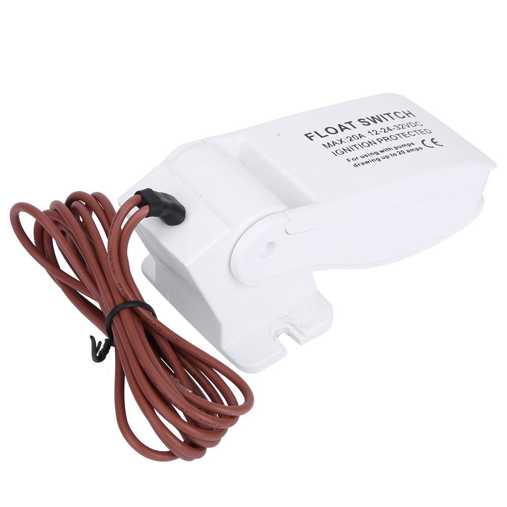 Mgaxyff DC12V Plastic Universal Automatic Marine Boat Float Switch For