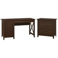 thumbnail image 1 of Key West Computer Desk with Lateral File Cabinet in Cherry - Engineered Wood, 1 of 7