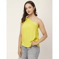 thumbnail image 3 of Moomaya Solid One Shoulder Sleeveless Tops For Women, Sexy Tank Casual Vacation Clothing, 3 of 8