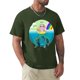 thumbnail image 5 of Camiseta de papá de gemelos para hombre camisa de diseño grande y alto esencial como un paseo en el parque gráfico, 5 of 7