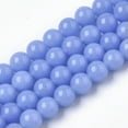 thumbnail image 2 of U8MO 10 Glow In The Dark Stone Beads 8mm Blue Beads Jewelry Making Supplies Set, 2 of 2