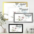 thumbnail image 4 of Designart 'Pink and Blue Wildflowers I' Traditional Framed Art Print, 4 of 4