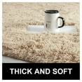 thumbnail image 5 of Junovo Super Soft Fluffy Area Rugs Modern Shag Rug for Bedroom Living Room,Cute Carpets for Kids Nursery Girls Home Dorm,5'x8',Tan, 5 of 7