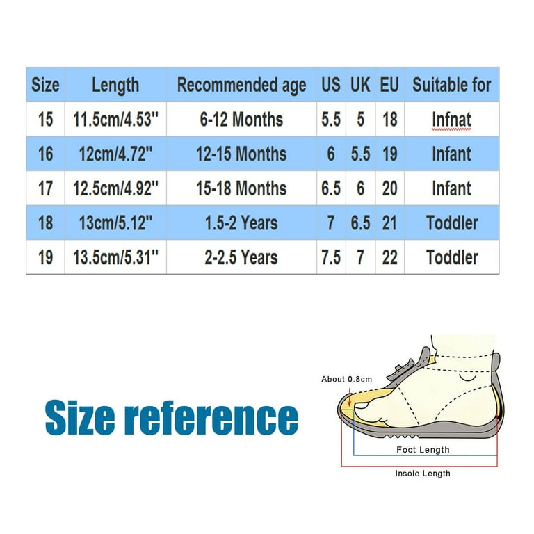 Size 2 baby shop shoes in cm
