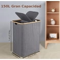 thumbnail image 3 of Cesto De Ropa Sucia Con 2 Bolsas Plegable Canasta, 3 of 4