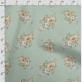 thumbnail image 3 of Soimoi Chinese Floral Printed, Poly Canvas Fabric, Decor Sewing Fabric by The Yard 56 Inch Wide,Decorative Fabric for Curtains Tote Bags, Mint Green, 3 of 5