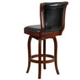 thumbnail image 5 of Emma + Oliver 30"H Cherry Wood Barstool with Swivel Seat, 5 of 7